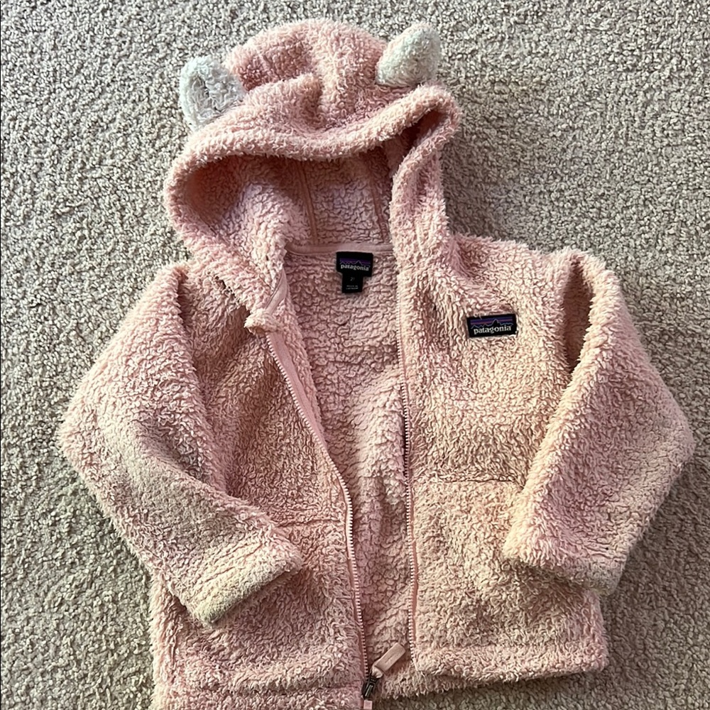 Pink Fleece Jacket with Hood